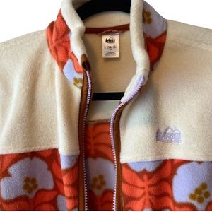 REI floral Youth fleece Jacket